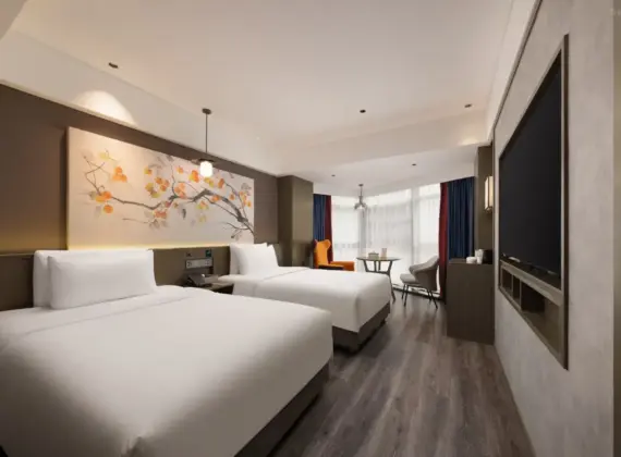 Executive-Zweibettzimmer mit Stadtblick